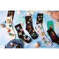 thumbnail image 3 of Foozys Women’s Crew Socks | Sailing Away Tropical Island Novelty Socks | 2 Pair, 3 of 6