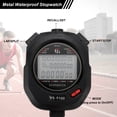 thumbnail image 4 of Sport Stopwatch Timer 100 Lap Memory 0.01 Second Timing Stop Watch Alarm Clock for Coach Black, 4 of 7