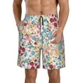 thumbnail image 1 of Fotbe Trendy Floral Design Trajes de Baño Estampados para Hombre, Shorts de Verano de Secado Rápido, Ropa de Playa, Bañadores-Large, 1 of 6