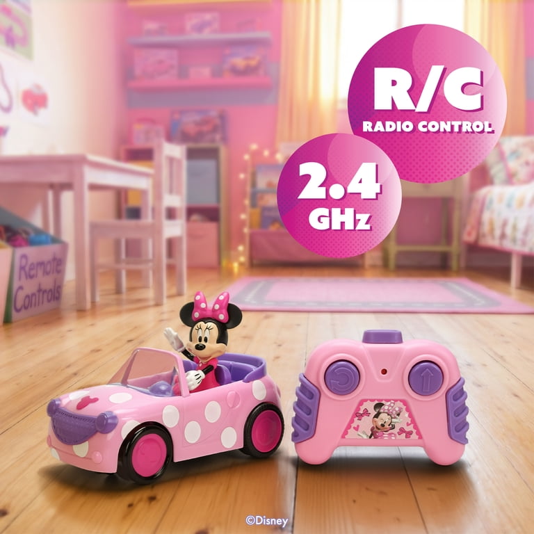 RC Car Minnie Mouse – Disney Junior 1:32 Scale Vehicle with Non