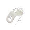 thumbnail image 3 of Matsuzay 10x Heavy Duty Closet Cabinet Space Hangers Savers for Pants Caps Coats  Almacenamiento y organización del hogar Blanco 5x2 cm, 3 of 6