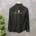 thumbnail image 5 of Camisas masculinas con bordado gráfico floral para hombre, camisas de vestir para oficina, blusas formales, oferta, estilo coreano de verano, corte ajustado, 5 of 5
