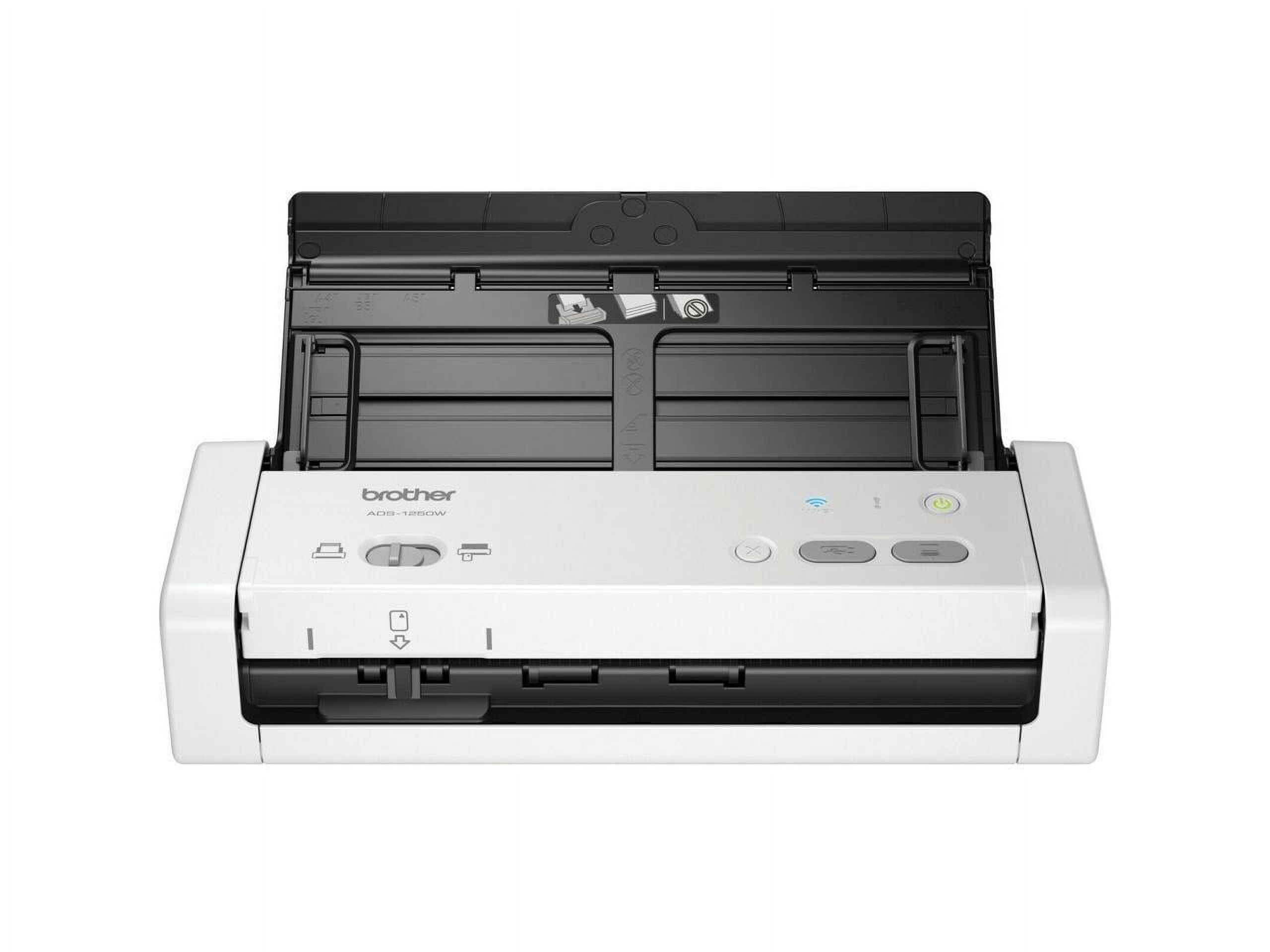 Brother Compact Desktop Scanner, ADS-1250W, Portable, Wireless Connectivity - image 18 of 21