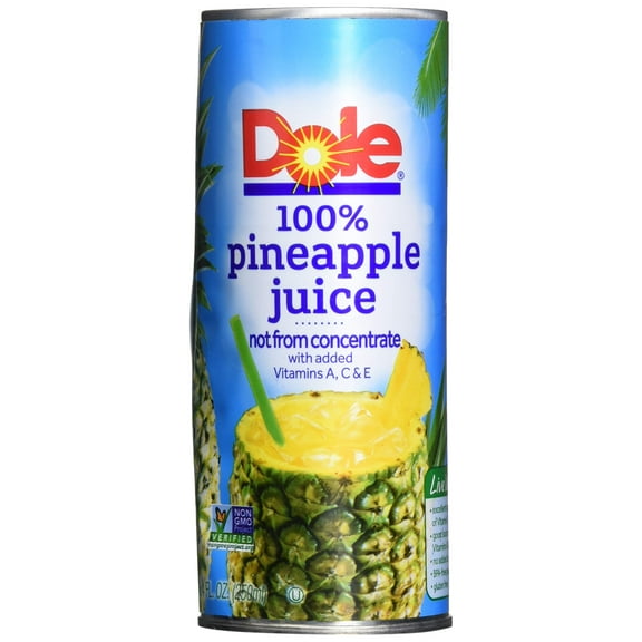 Pack of 2 - Dole 100% Pineapple Juice/8.4Oz Can/#77370