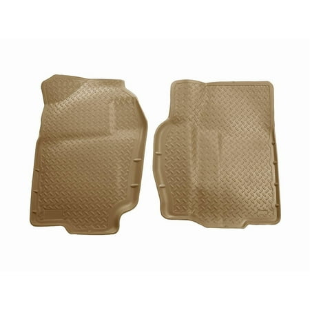 Husky Liners Classic Style Floor Mats | Fits 1994 - 2001 Dodge Ram 1500, 1994 - 2002 Ram2500/3500 | Front Row, 2-pc Tan - 30713