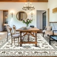 thumbnail image 7 of CCTFS Area Rugs for Living Room Bedroom Dining Room, Machine Washable Large Print Boho Vintage Tribal Aesthetic Carpet, Stain Resistant Floor Cover, Non Slip Low Pile Kitchen Rugs (Beige 8x10ft), 7 of 7
