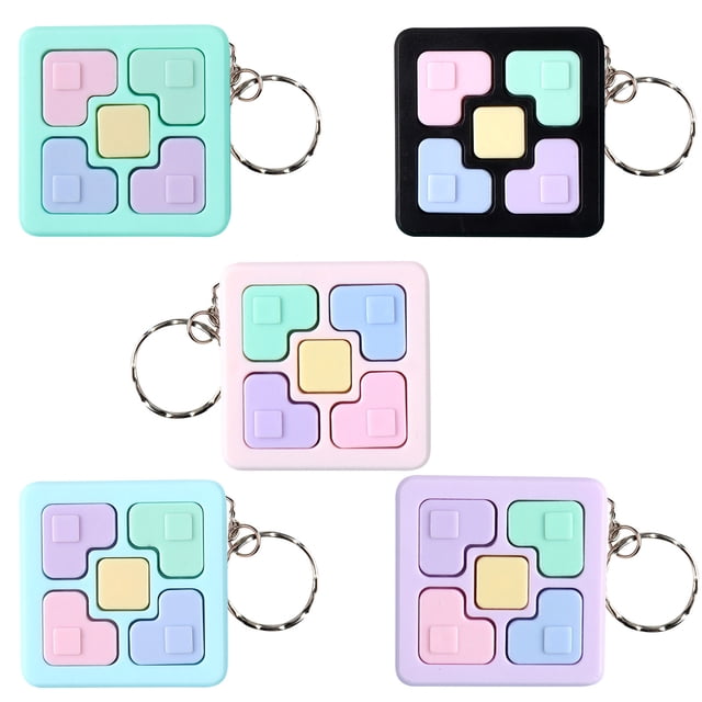 IROINID Mini Handle Game Keychain LED Electronic Memory Games For Kids Adults
