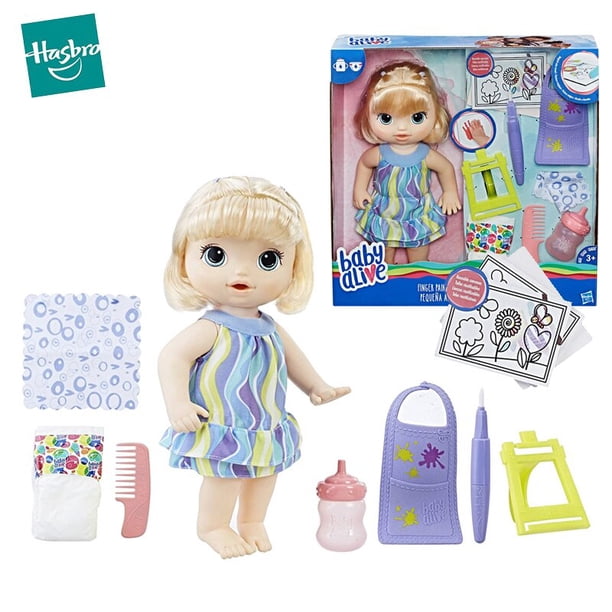 Hasbro-Baby Alive Real As Can Be Butter Reborn Baby 80+, expresión realista, movimiento, sonido, accesorios de rejuvenecimiento, juguete para niña, regalo zhangyuxiang LED