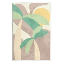 Abstract Summer Palms Shapes Botanical & Floral Graphic Art Unframed Art Print Wall Art