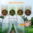 thumbnail image 5 of BURMONG Garden Netting 80 Mesh Ultra Fine 8x10ft (2.5x3M), Pest Barrier Bug Bird Mesh Net, UV Resistant PE Row Cover, Reusable Plant Protection Net for Raised Beds Vegetables Fruits Flowers Trees, 5 of 6