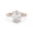 Rose Gold, variant on Solitaire Engagement Rings for Women Center 12x8.5mm Oval Marquise Round Cut Lab Created Moissanite Wedding Anniversary Ring in 14K Solid Rose Gold Size-5