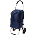 thumbnail image 6 of Foldable Blue Shopping Cart with Wheels & Removable Waterproof Oxford Bag – Heavy Duty Grocery Trolley for Supermarket, Laundry, and Transport, 6 of 11