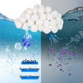 thumbnail image 2 of 4.5 Lbs Pool Filter Balls Sand Replacement Filters Reusable Media High Efficiency Filtration for Cleaning Swimming Pools and Aquar, 2 of 7