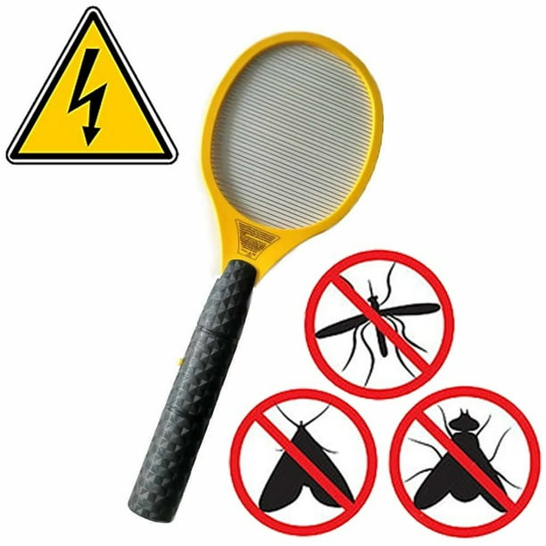 Indoor/Outdoor Electric Bug Zapper Fly Swatter - High Voltage & Battery