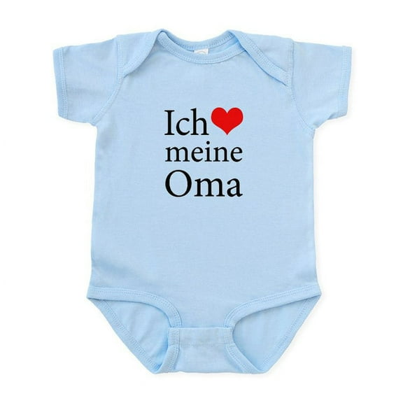 CafePress - I Love Grandma (German) Infant Bodysuit - Baby Light Bodysuit, Size Newborn - 24 Months