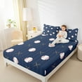 thumbnail image 4 of Manfei Baseball Bed Sheets Set Twin Size,Sports Theme Bedding Sets Twin Size,Blue White Bed Sheets Twin For Boys,Ultra Soft Room Decorative,3-Piece, 4 of 7