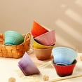 thumbnail image 6 of Qeeadeea Colorful Cereal Bowl Set Of 2, Small Ceramic Soup Bowl, Rice Bowl For Breakfast, Poke Bowl -red-11.5x11.5x6cm, 350ml, 6 of 7