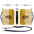thumbnail image 4 of Kuiaobaty Horse Sunflower Print Faux Leather Bible Cover for Men Women, Large Capacity Bible Book Cover Church Bag Carrying Case with Shoulder Strap and Handle, 2XL, 4 of 7