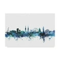 thumbnail image 1 of Trademark Fine Art 'Belfast Blue Teal Skyline' Canvas Art by Michael Tompsett, 1 of 3