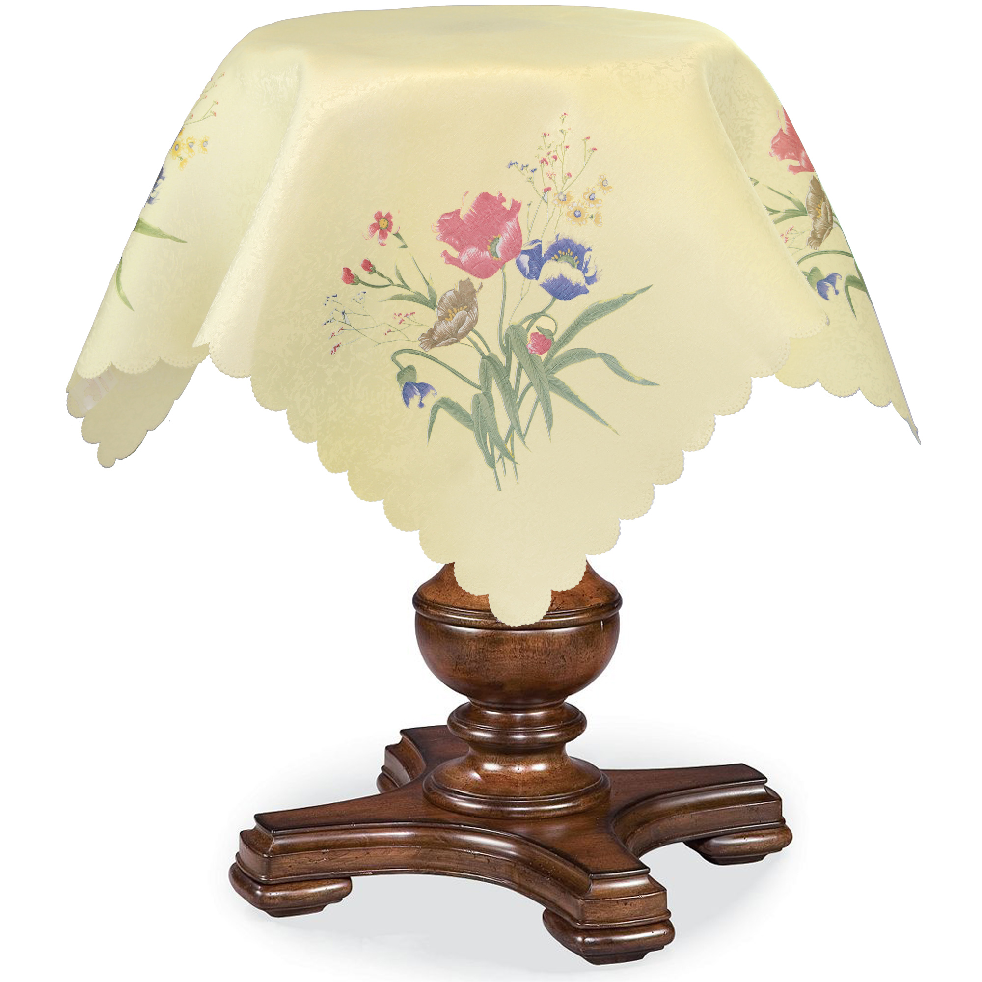 Luxurious Champion Lace 36" Square Table Toppers - Walmart.com