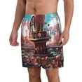thumbnail image 2 of Vsdgher fairy-tale-world-with-delicious-candy Men's Beach Shorts, Surfing shorts, Swim trunks, Quick Dry Swim Trunks for Surfing Beach Fun -3X-Large, 2 of 6