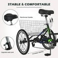 thumbnail image 2 of ABORON 20 inch 7 Speed Adult Folding Tricycles , 3-Wheels Cruiser Bike with Basket, Trikes for Women, Men, Seniors,Adult, 2 of 10