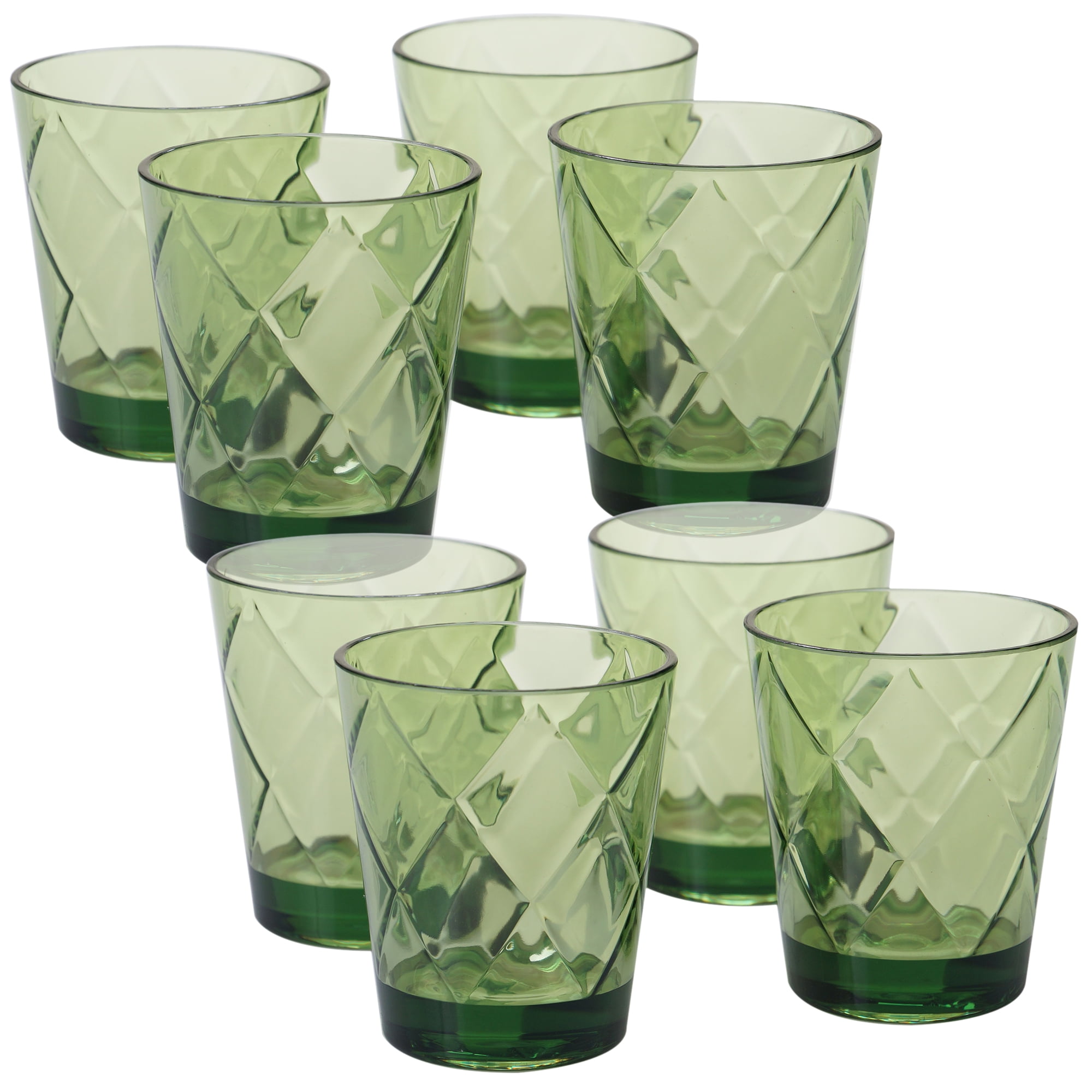4 Corelle BOUTIQUE CHERISH Acrylic DRINKWARE Beverage Glasses 19 14 or 8-oz NEW 