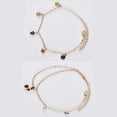 thumbnail image 4 of 1 hermosa pulsera con forma de cereza y colgante creativo en forma de pie, joyería de moda, delicada cadena de muñeca para mujer (dorada), 4 of 7