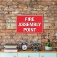 thumbnail image 5 of Fire Assembly Point Sign 12 X 8 Inch Metal Sign, Rustproof Aluminum, Multicolor, 5 of 8
