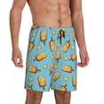 thumbnail image 2 of Fotbe Lemon Ice Cream Pantalones Cortos de Pijama para Hombre, Ropa de Dormir, Pantalones de Pijama Cortos para Hombre-Medium, 2 of 6