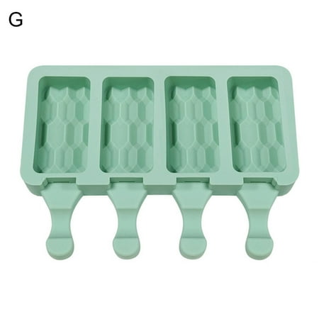 

UDIYO Ice Cream Mold Tear-resistance Popsicle Mold Easy Release Silicone DIY Craft Safety Ice Cream Mold for Home
