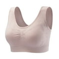thumbnail image 2 of Women's Ruched Sports Bras Padded Workout Tops Medium Support Crop Tops, 2 of 3