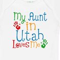 thumbnail image 4 of Inktastic My Aunt in Utah Loves Me Boys or Girls Baby Bodysuit, 4 of 5