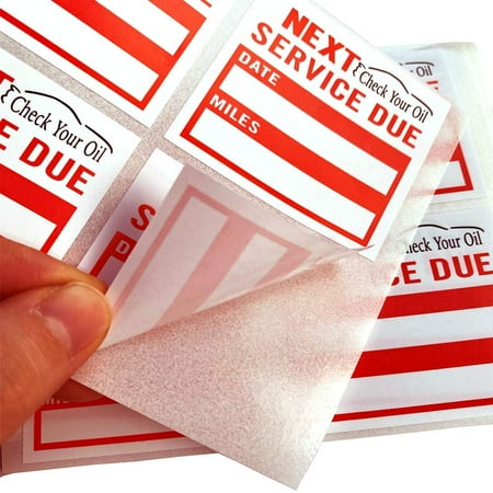 Dymo labelwriter 450 oil change stickers