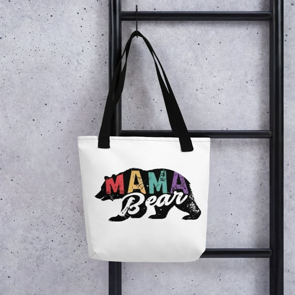 Mama Bear Tote bag (Black)
