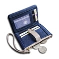 thumbnail image 4 of Wallets for Women Rfid Small Compact Bifold short Wallet,Ladies Wristlet Zipper Coin Purse Navy, 4 of 7