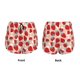 thumbnail image 3 of Balery Red Strawberry Pantalones cortos deportivos para mujer con forro y dos bolsillos, elásticos, para entrenamiento, gimnasio, yoga-Large, 3 of 7