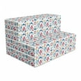 thumbnail image 1 of Nautical Foldable Mattress, Repetitive Marine Items, 74.8" x 35.4", Multicolor, by Ambesonne, 1 of 6