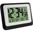 thumbnail image 4 of baomifa-W88631 Digital Atomic Black Wall Clock with Temperature, 4 of 4