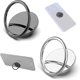 thumbnail image 1 of Pieces Soporte para Anillo para teléfono móvil (Negro, Plateado), Soporte Giratorio 360, Soporte Universal para teléfono móvil, Fuerte adsorción, Adecuado para Todos los teléfonos Inteligentes, 1 of 5