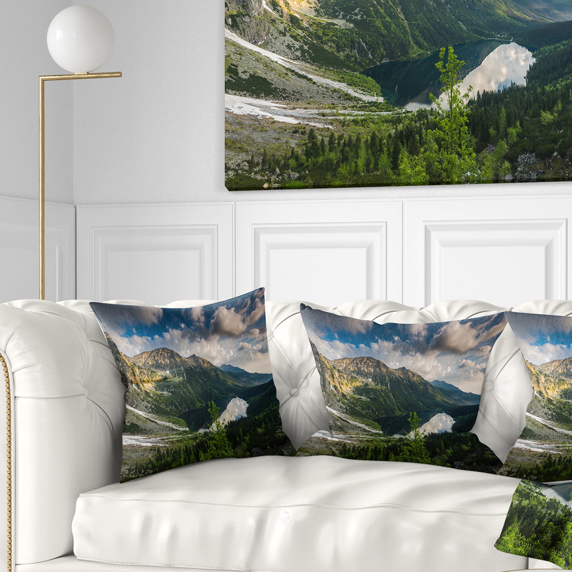 Designart CU9873-16-16-C Summer at Polish Tatra Mountains Throw Pillow 16