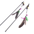 thumbnail image 4 of 2PCS Cat Wand Toy Interactive Kitten Teaser Toy Fake Feather Cat Toy Pet Cat Toy, 4 of 10