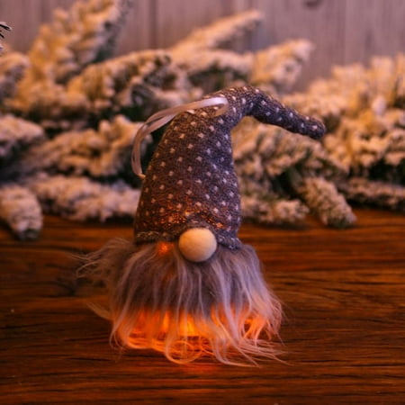 

Christmas Gnome Lights Handmade Swedish Tomte Gnomes Christmas Ornaments Scandinavian Santa Plush Doll Hanging Pendants Gnome Christmas Decoration Plush Ornaments Set (7.8 inch)