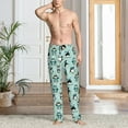 thumbnail image 3 of Cauagu Winter Skiing Penguin Mens Pajama Pants Sleep & Lounge Pants,PJ Bottoms with Pockets-Large, 3 of 7