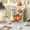 thumbnail image 5 of Sm:)e Sunflower Maple Leaves Pumpkin Fall Pillow Covers 18x18 Inch Set of 2, Cushion Covers for Sofa Seasonal Home Decor, 5 of 7