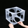 thumbnail image 5 of 11Holes Plastic Balloon Sizer Box Collapsible Cube 2-10inch Size Measurement Tool for Birthday Party Wedding Column Ballon Decor, 5 of 6