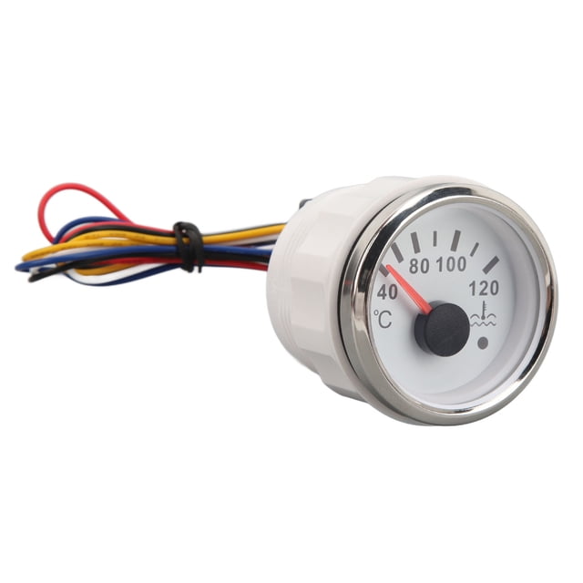 Marine Engine Water Temperature Gauge 2" 52mm Pointer Digital Water Temp Gauge Meter 40 To 120 DC9-32V With Backlight For RVs Yachts Fishing Boats