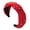Red, variant on OJJCXA Headbands for Women Silky Braid Decor African Boho Stretch Turban Headwrap Comfortable Wavy Headbands Blue One Size