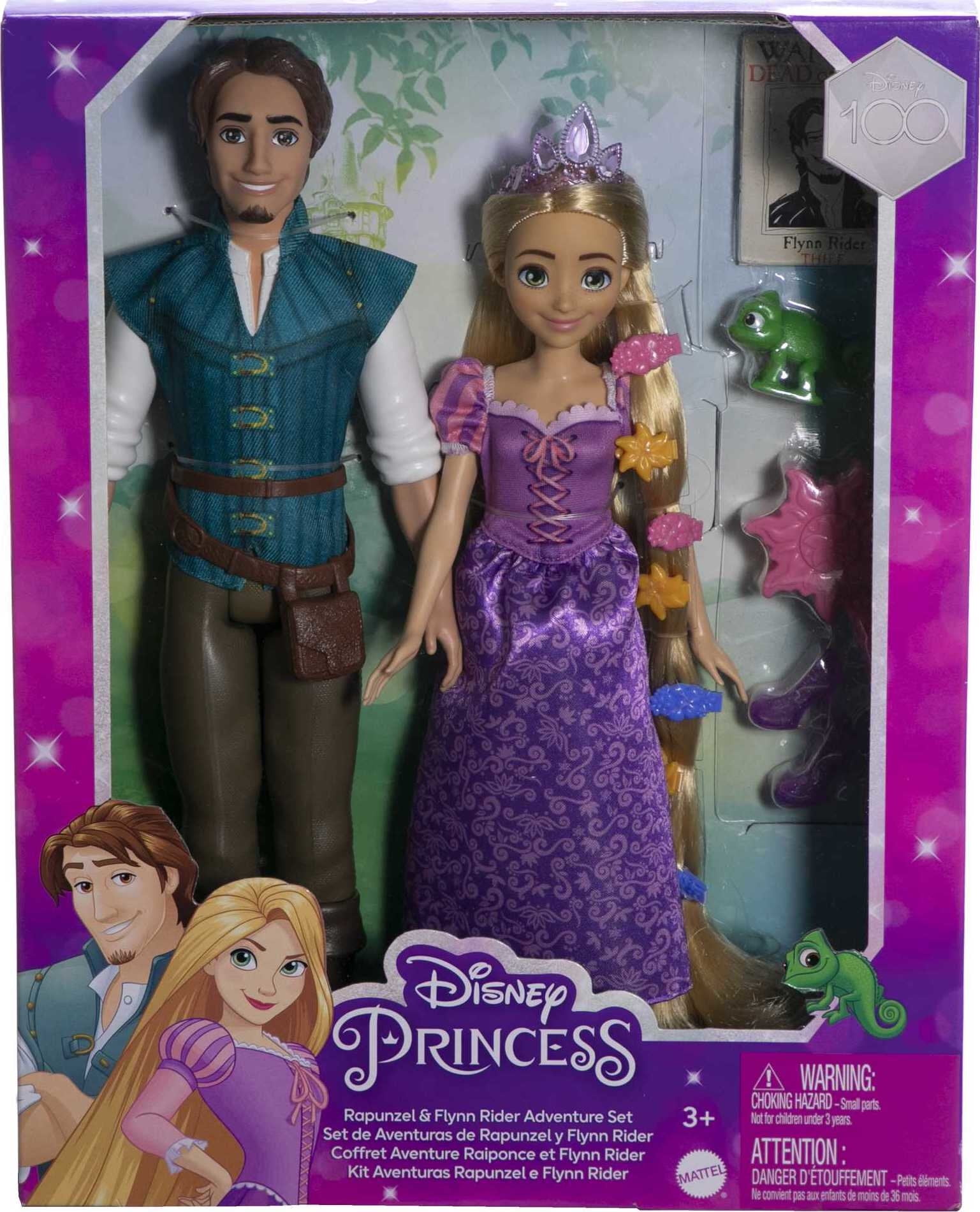 Disney Princess Toys Rapunzel and Flynn Rider Dolls and Accessories