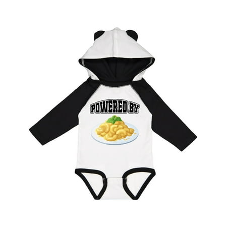 

Inktastic Powered by Macaroni and Cheese Gift Baby Boy or Baby Girl Long Sleeve Bodysuit